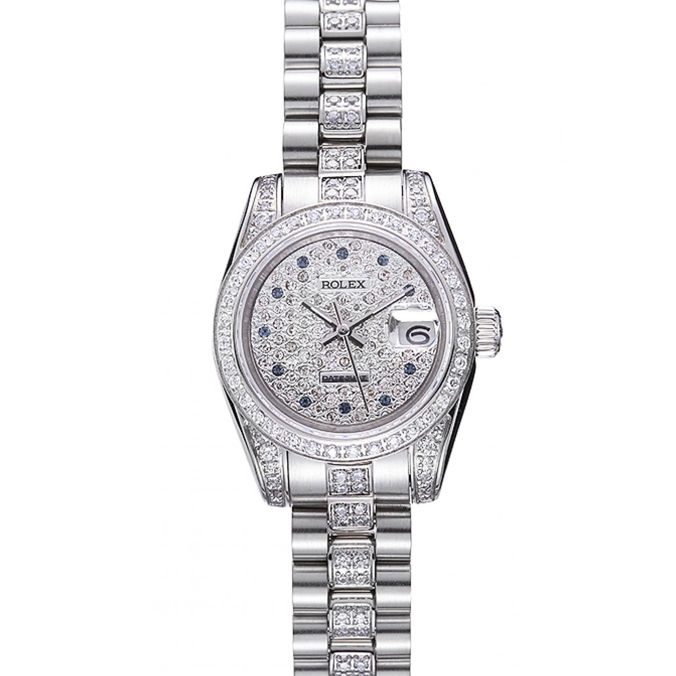 Aaa replica watch Rolex Dial Diamond DateJust Steel Swiss Stainless 622021 0814